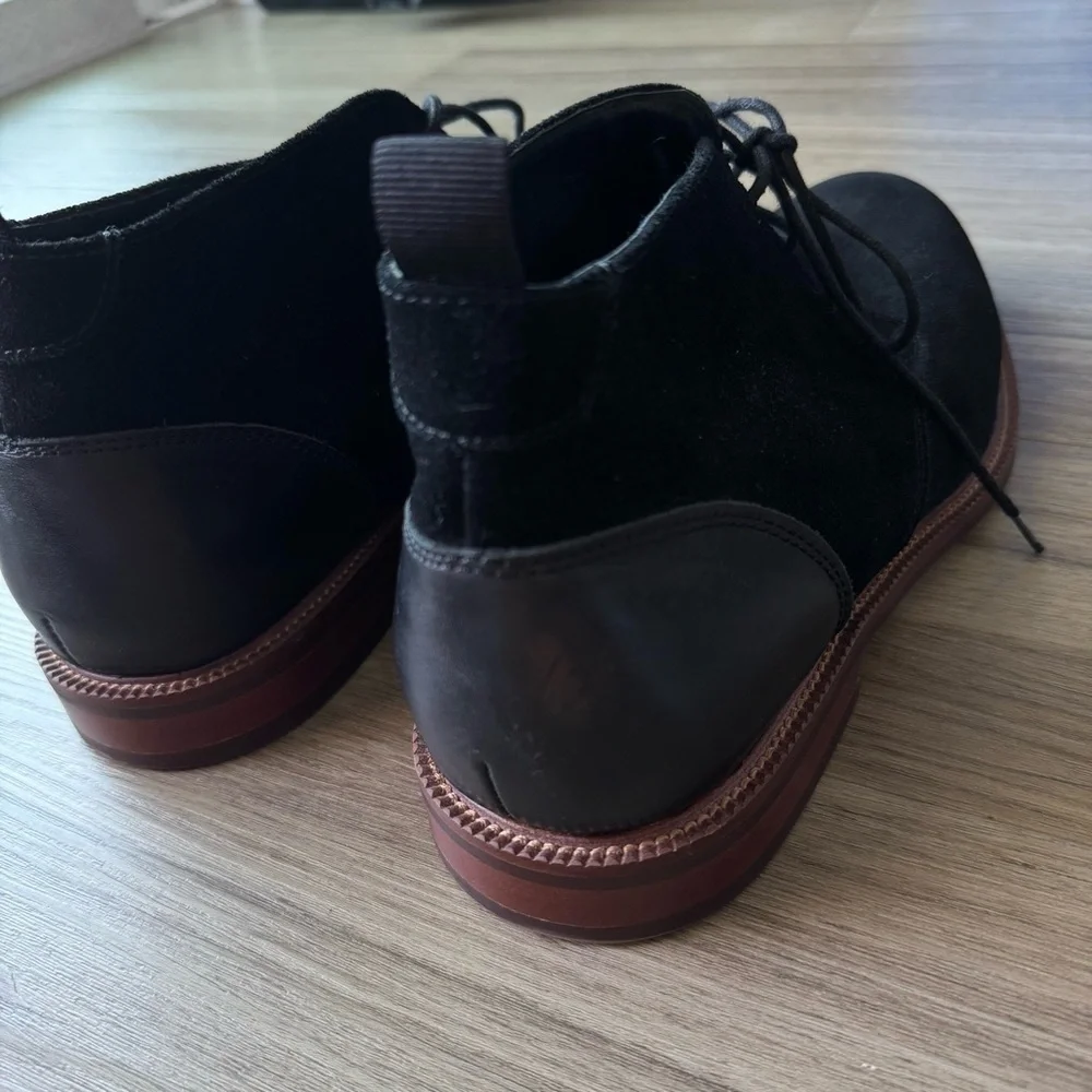 Blondo Keith Chukka Waterproof Suede Ankle Men's Black Boots Size 12M